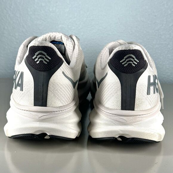 Hoka One One Mens Size 11.5D Clifton 9 1127895 NCSW White Running Shoes Sneakers main image 7